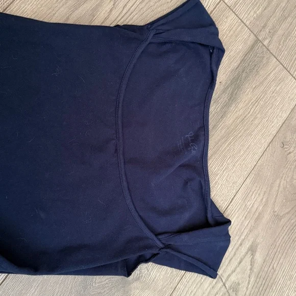 John Galt- Navy Scoop Neck Cap Sleeve Top - Picture 4 of 4